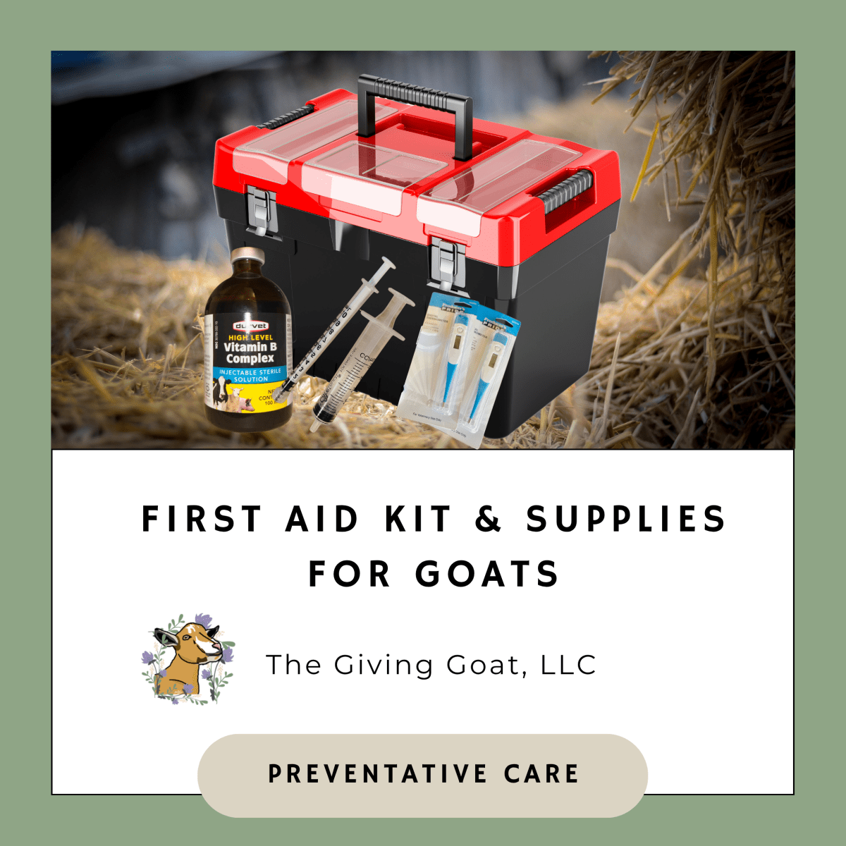First Aid Kit & Supplies for Goats [FREE&nbsp;DOWNLOAD]